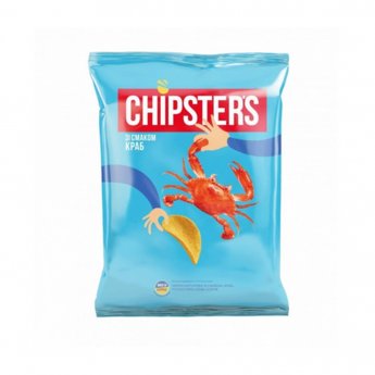 Patatine "Chipsters" al gusto di granchio (60g) Patatine "Chipsters" al gusto di granchio (60g)