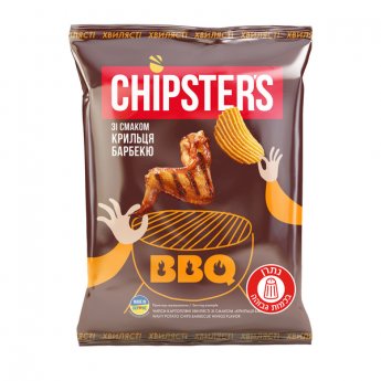 Patatine "Chipsters" con gusto di ali al BBQ (60g)