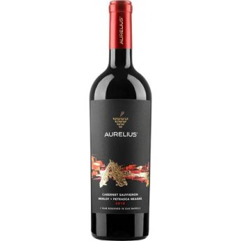Vino "Aurelius" Rosso secco , Cabernet Sauvignon/Merlot/Feteasca neagra Alc. 14.5%" (0,75L) Vino "Aurelius" Rosso secco , Cabernet Sauvignon/Merlot/Feteasca neagra Alc. 14.5%" (0,75L)